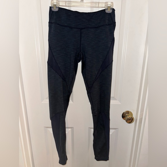 Zella Pants & Jumpsuits Blue Zella Workout Leggings With Mesh